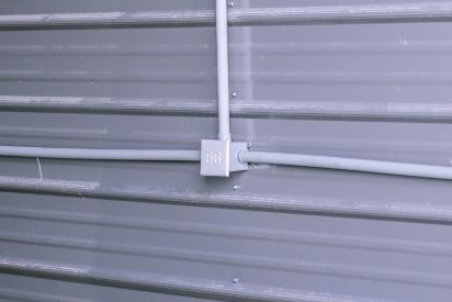 Picture 110v outlets in storage rooms